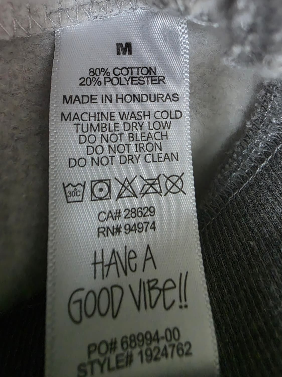 스투시 후드티 M 회색 상품이미지5