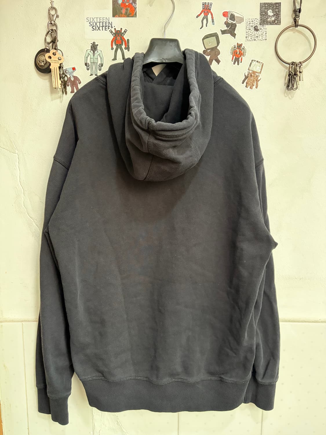 빈티지 디키즈 검정 후드티 M 상품이미지2