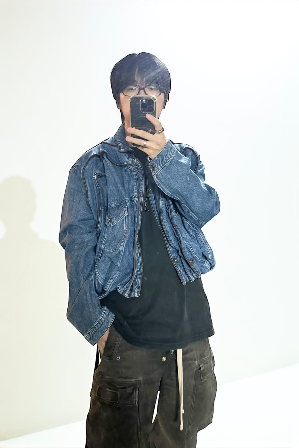 와이프로젝트 21SS 팝업 데님 자켓 상품이미지1