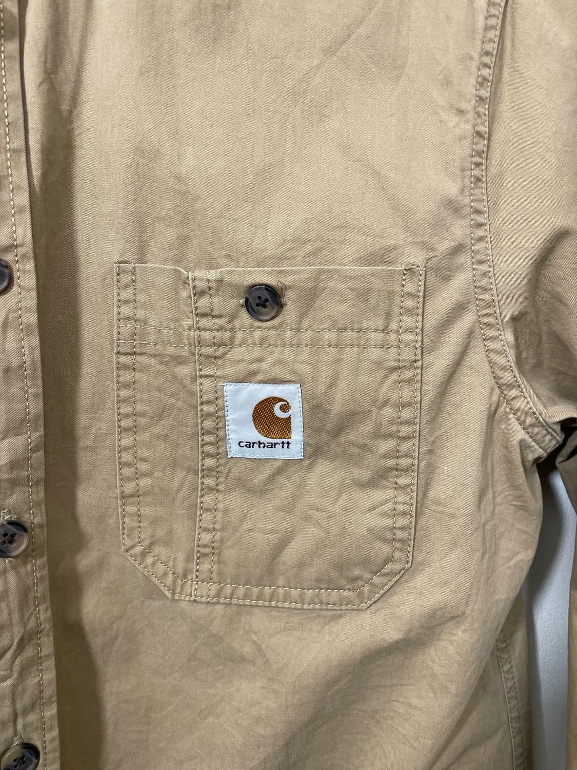 칼하트Carhartt 브라운 코튼 셔츠 M - S40 상품이미지4