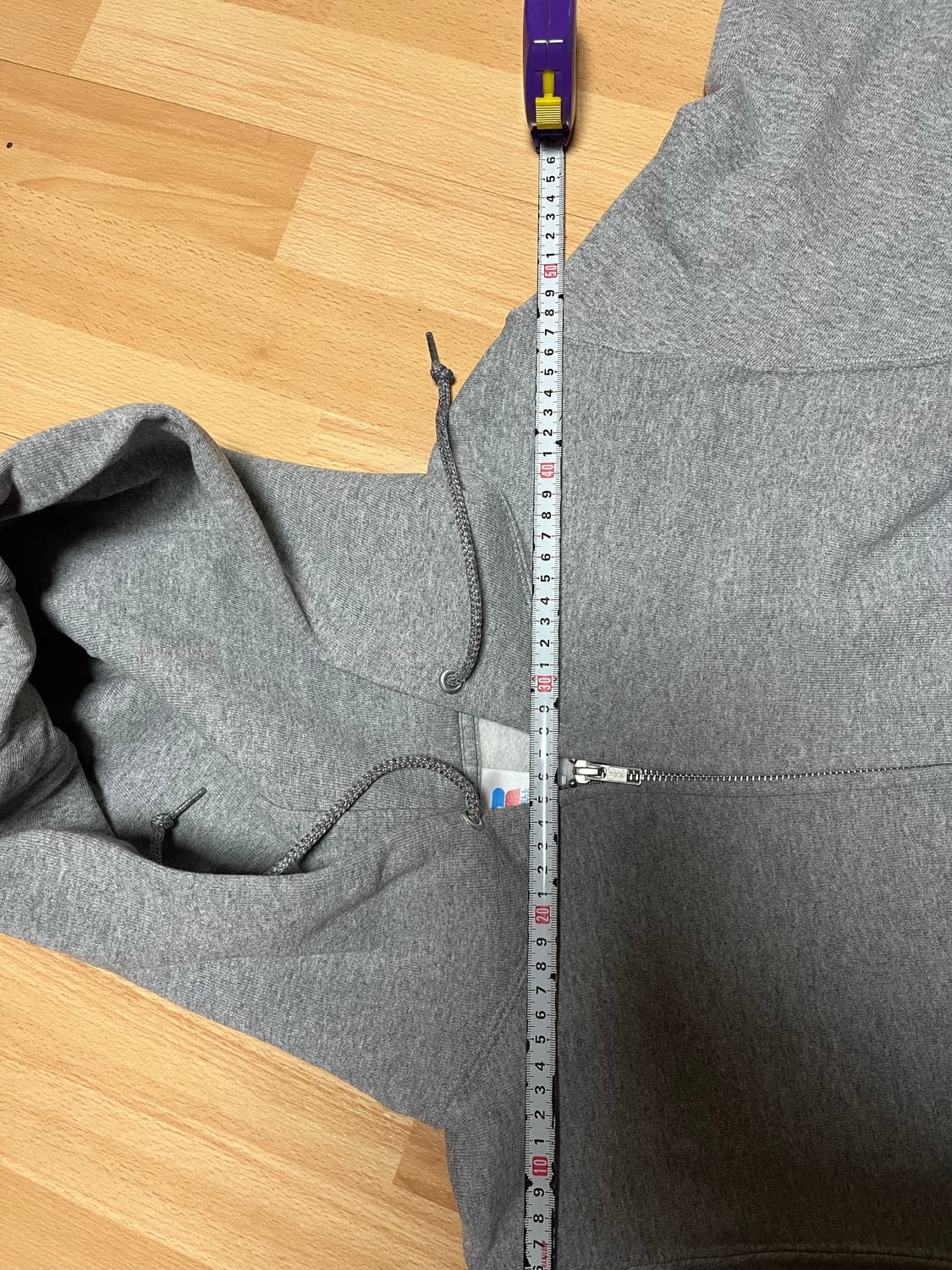 러셀 애슬레틱 현행 후드집업 그레이색 상품이미지5