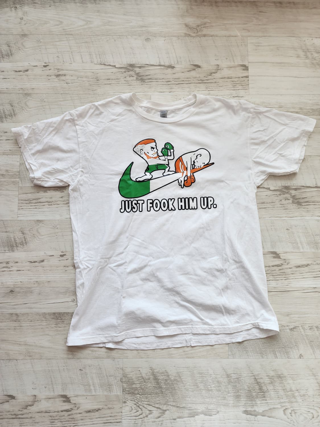 나이키 JUST FOOK HIM UP 반팔 티셔츠 팜. (100~105) 상품이미지1