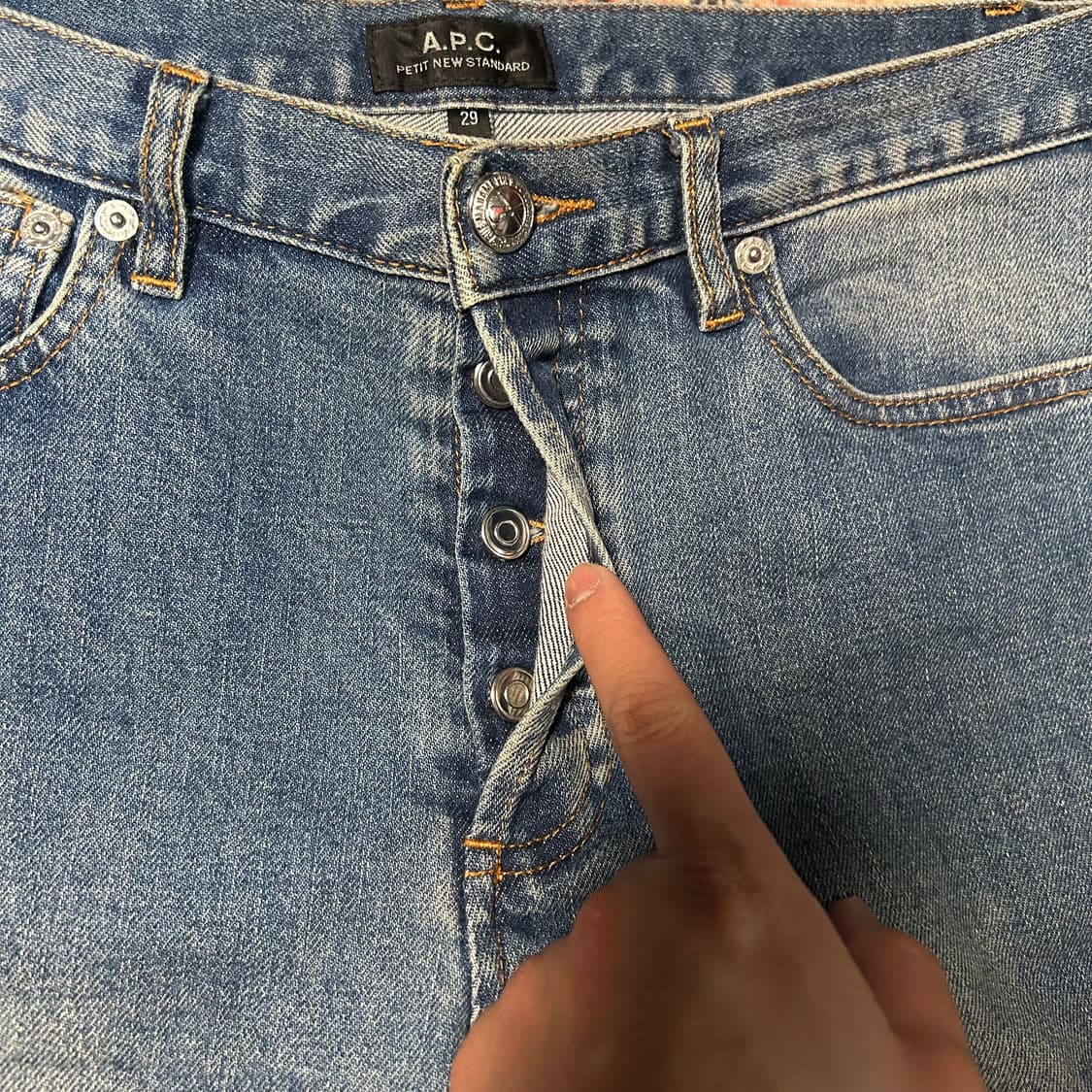 [29] APC 아페세 테이퍼드핏 데님팬츠 상품이미지5