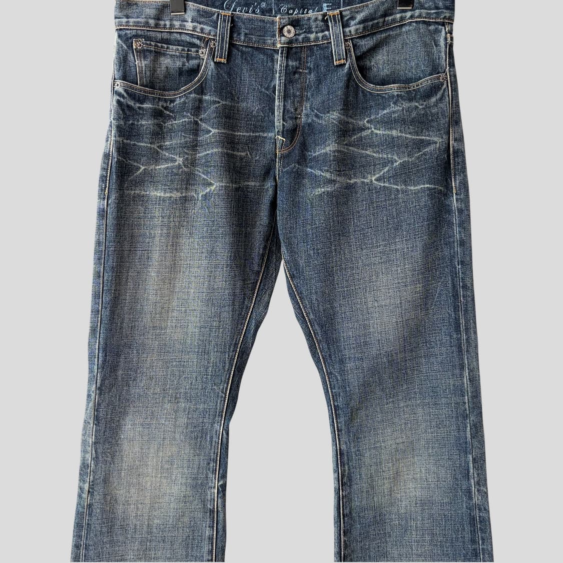 (34)리바이스 Capital E 로우라이즈 슬림부츠컷 데님 청바지 상품이미지2