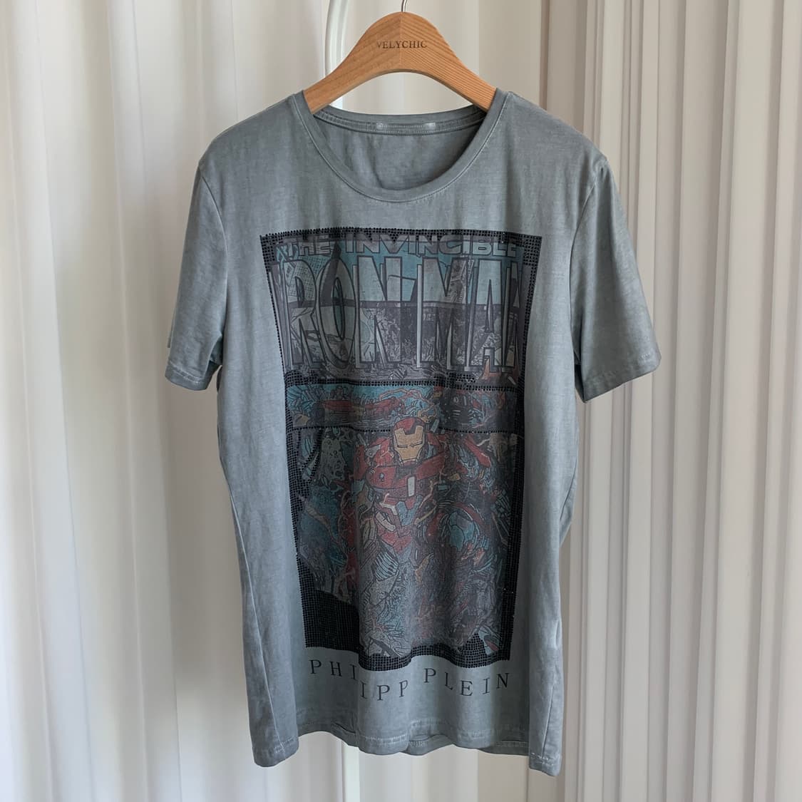 필립 플레인 PHILIPP PLEIN 아이언맨 큐빅 반팔 티셔츠 상품이미지2