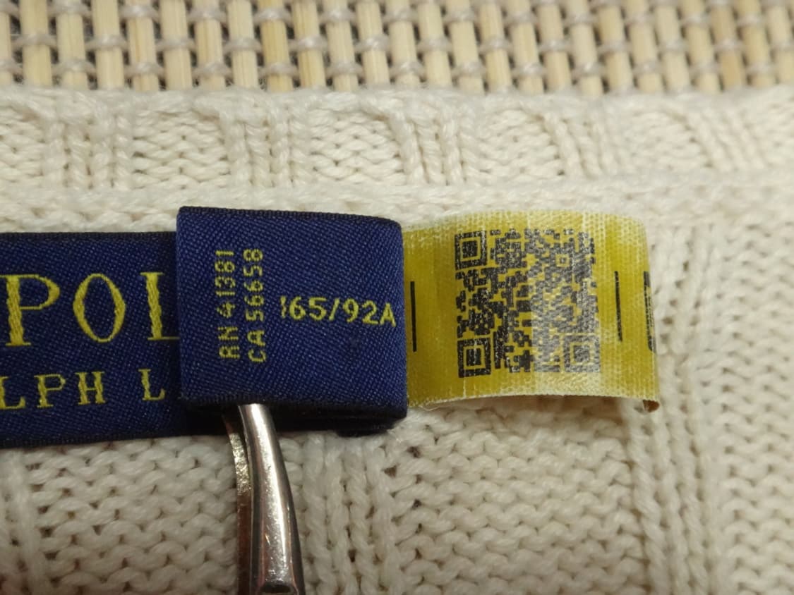 (M/66) 폴로랄프로렌 여성 브이넥 꽈배기 면 니트 상품이미지8