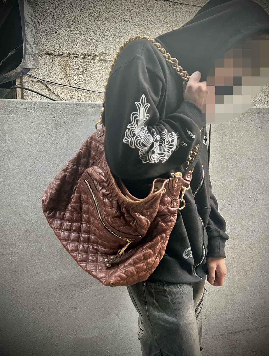 *Rare* 2000s MARC JACOBS 브라운 레더 숄더백 상품이미지1