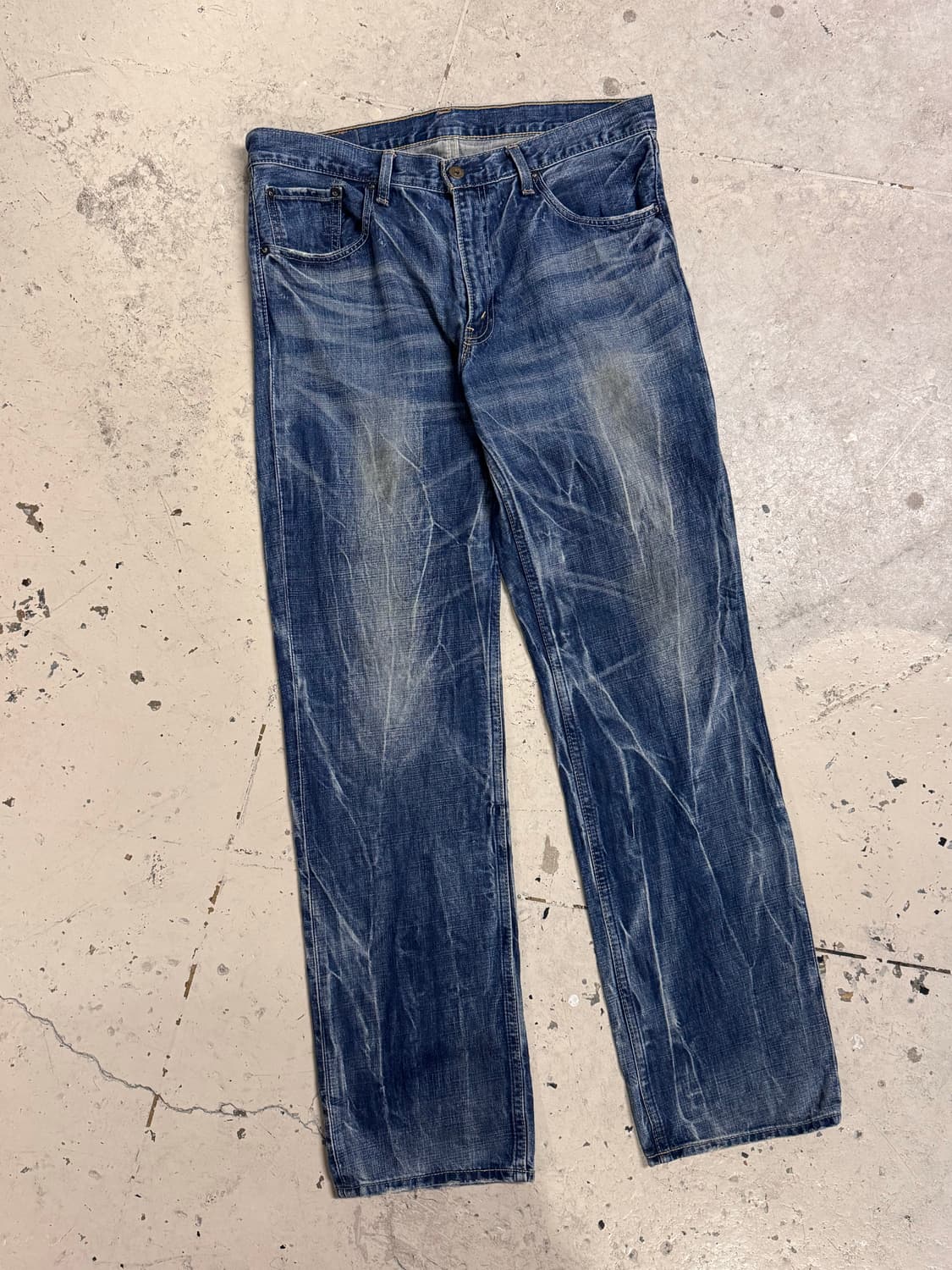 리바이스 502 다이드 워싱 데님팬츠  상품이미지1