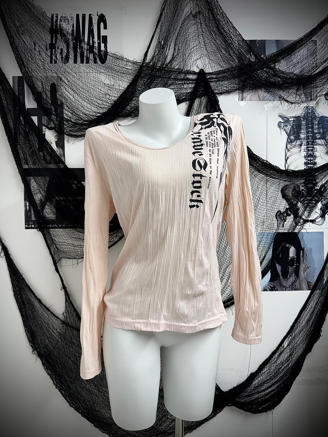 Grunge mood printing longsleeve 상품이미지1