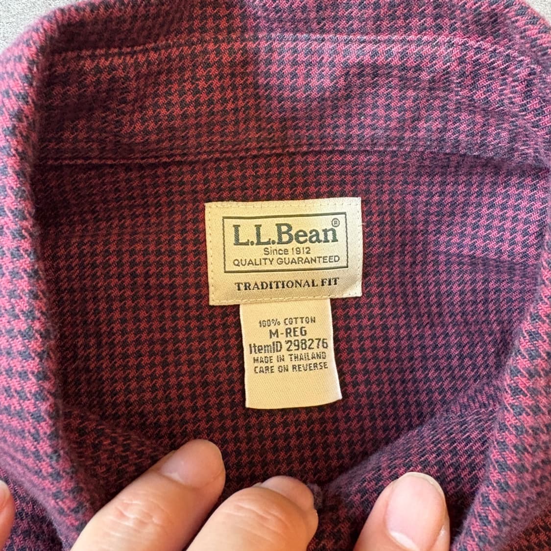 L.L.bean 정품 엘엘빈 체크 코튼 셔츠 상품이미지5