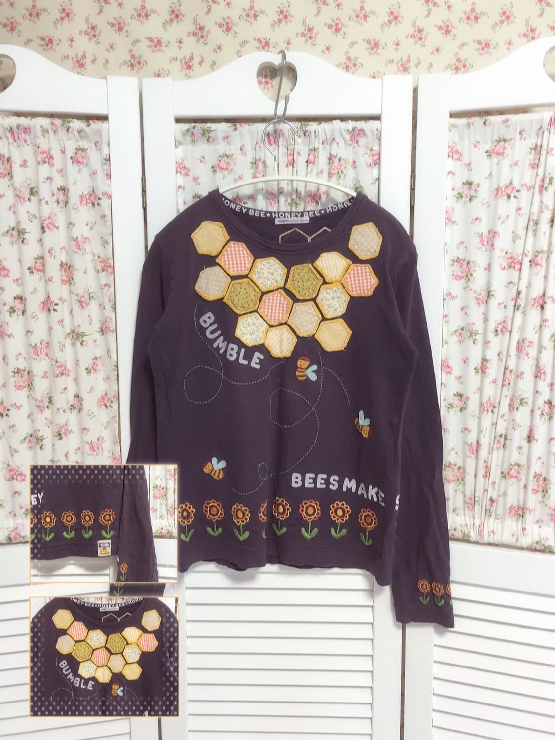 빈티지 rough 꿀벌 슬리브 상품이미지1