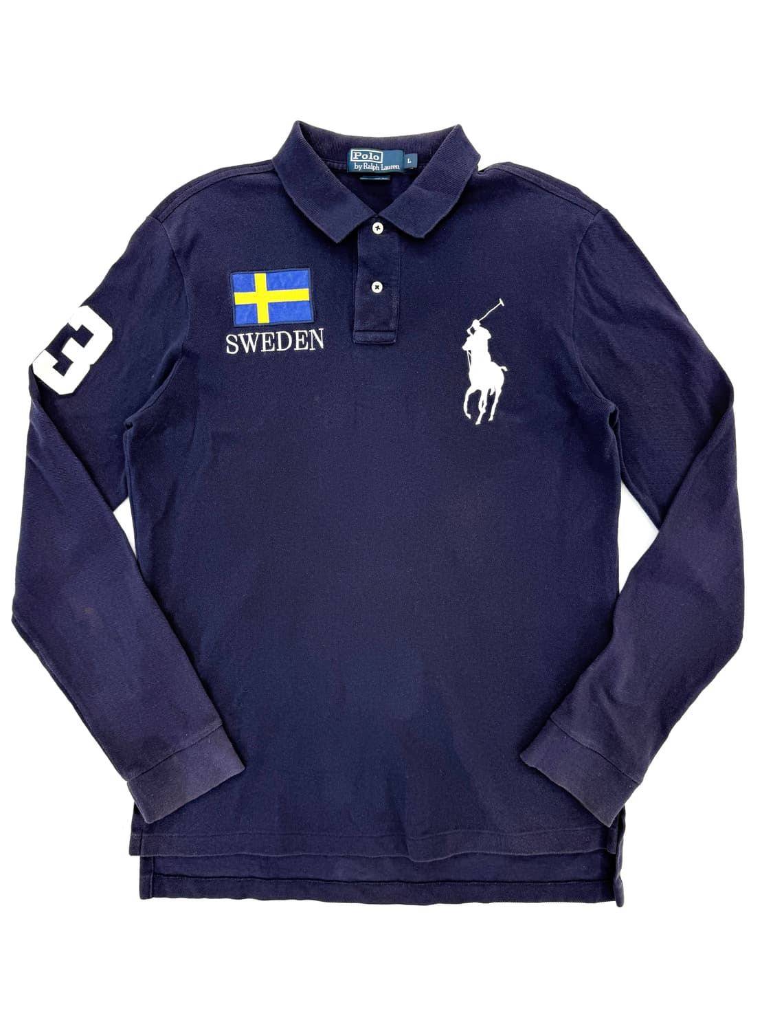 폴로 랄프로렌 스웨덴 빅포니 롱슬리브 카라티 상품이미지1