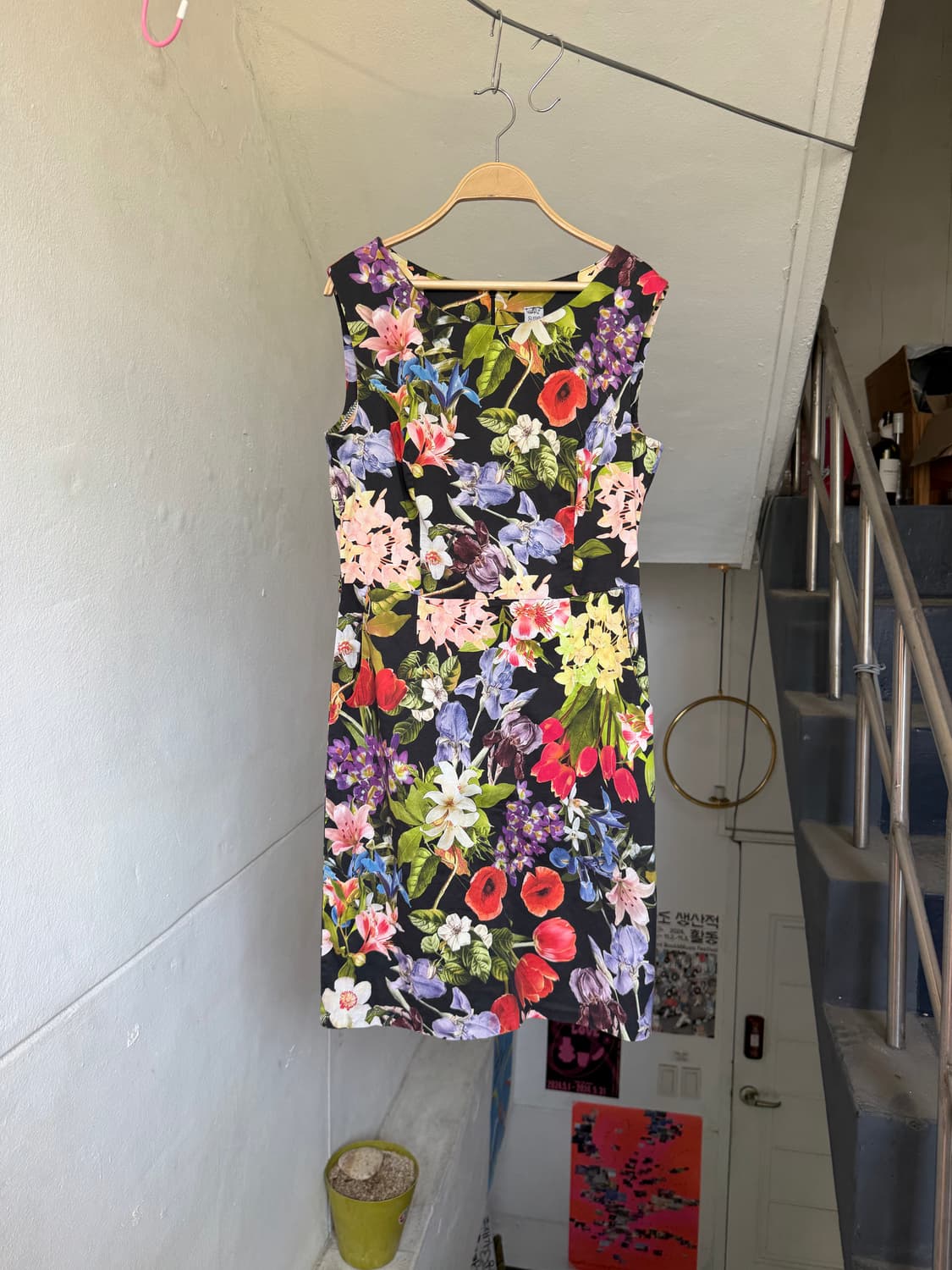 SUPERPOSE 플라워 나시 원피스 made in italy 상품이미지1