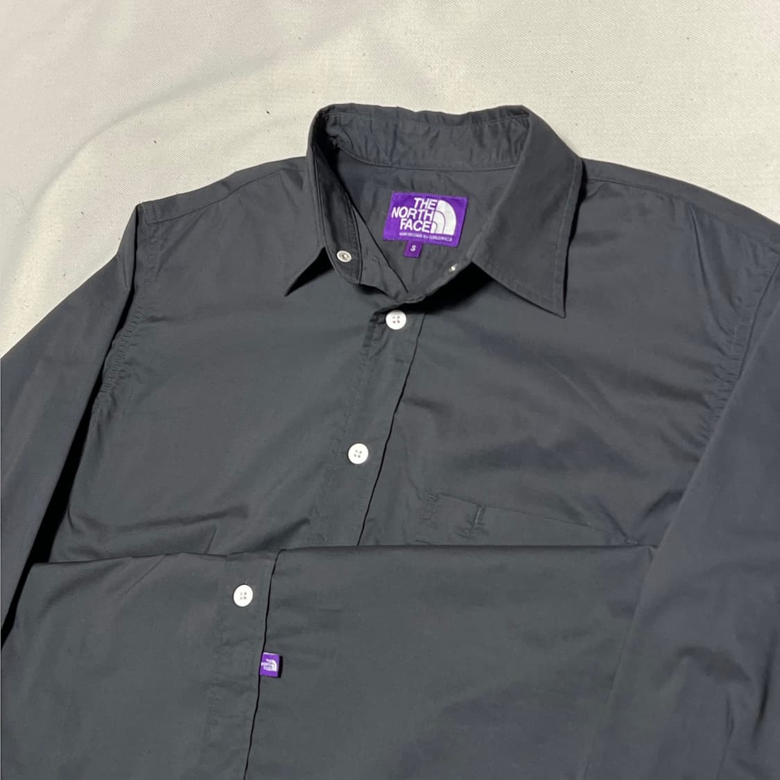 S 노스페이스 퍼플라벨 원포켓 차콜 기능성 셔츠 상품이미지1