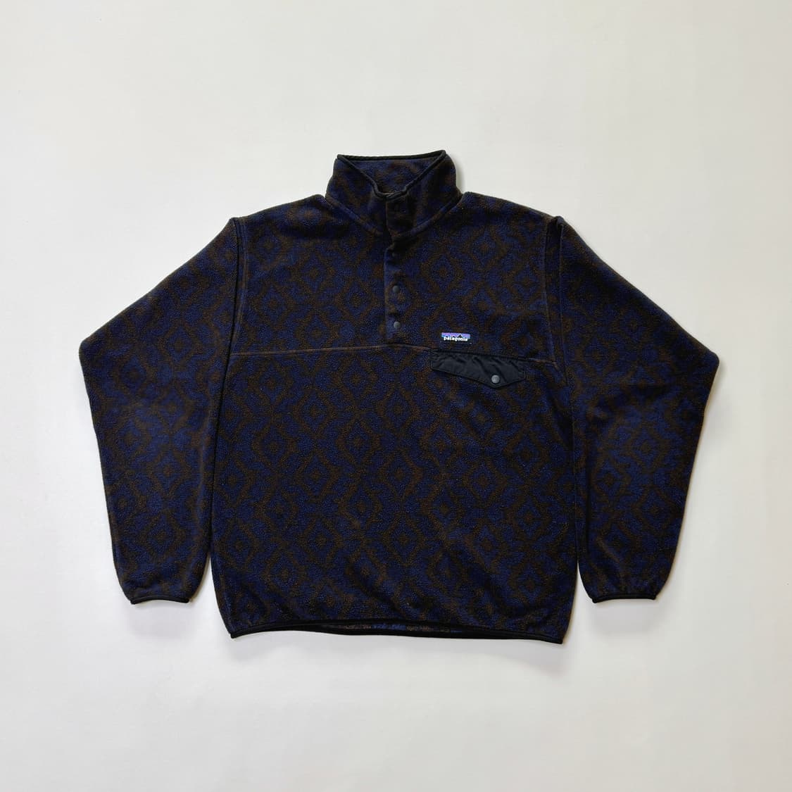 [M] 파타고니아 신칠라 플리스 후리스 아즈텍 패턴 지오 네이비 상품이미지1