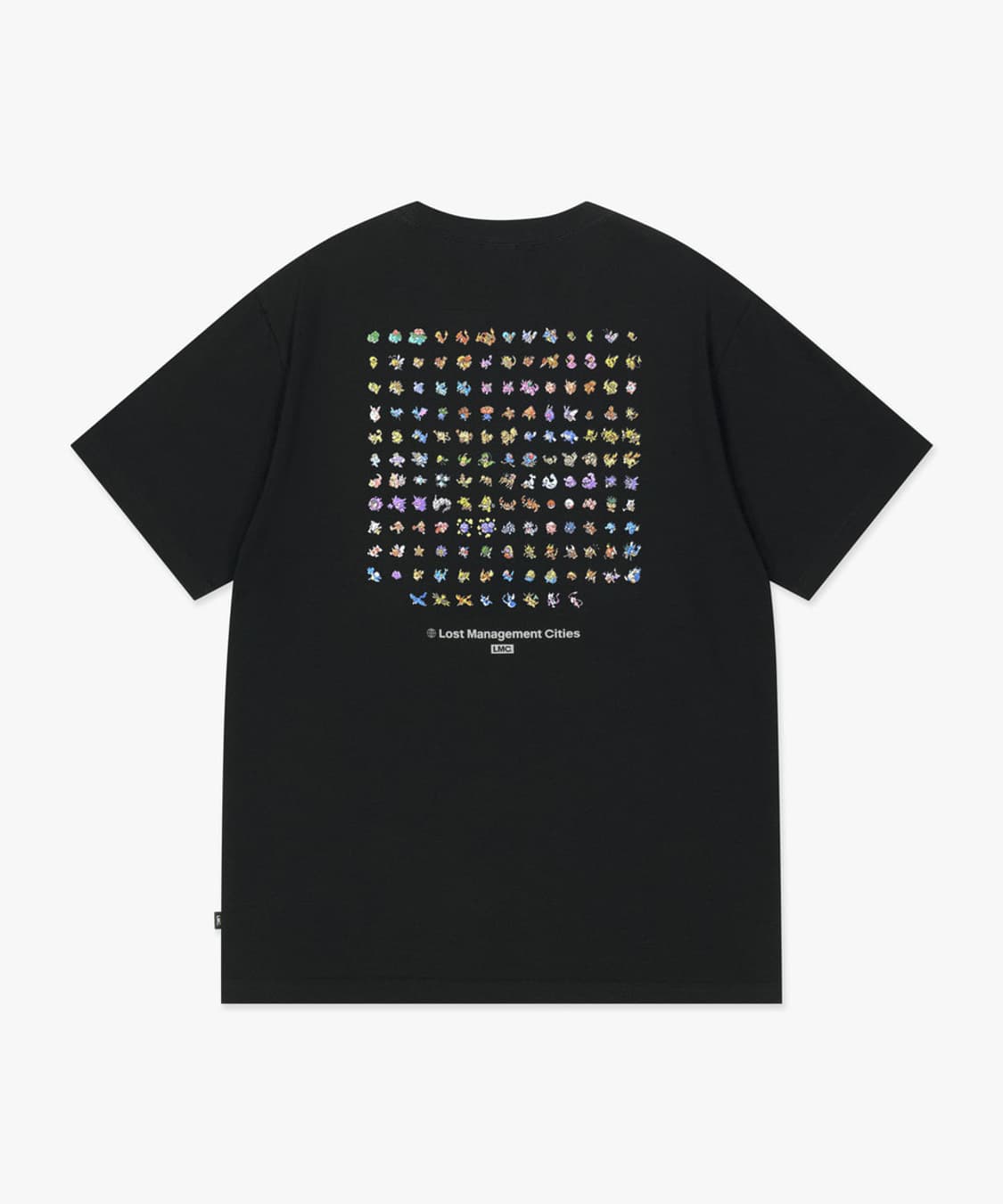 [L XL] LMC x 포켓몬 픽셀 아트 151 반팔 티 블랙 상품이미지1