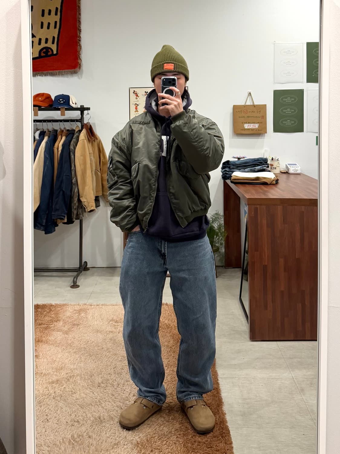 J12 빈티지 ma-1 플라이트 자켓 상품이미지2