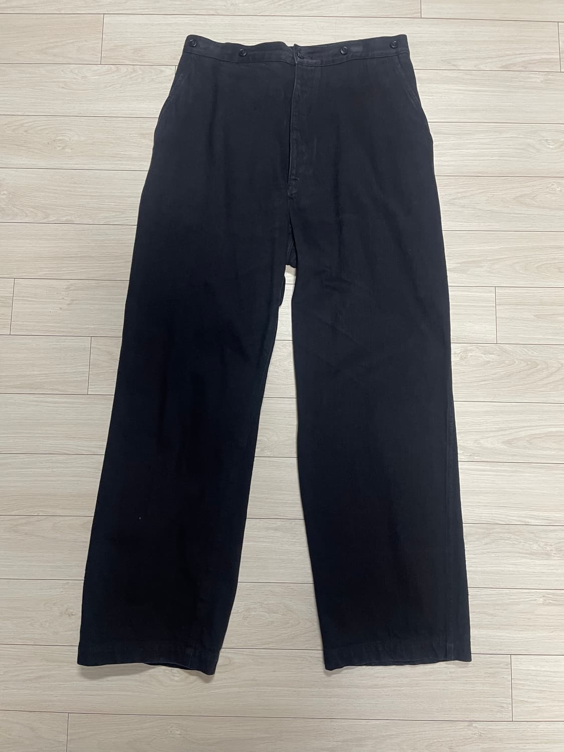 코모리 데님 오버 팬츠(블랙/2사이즈) 상품이미지2