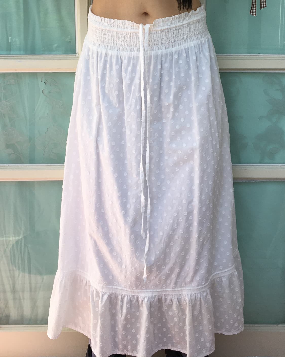 Dot pattern long skirt 상품이미지6