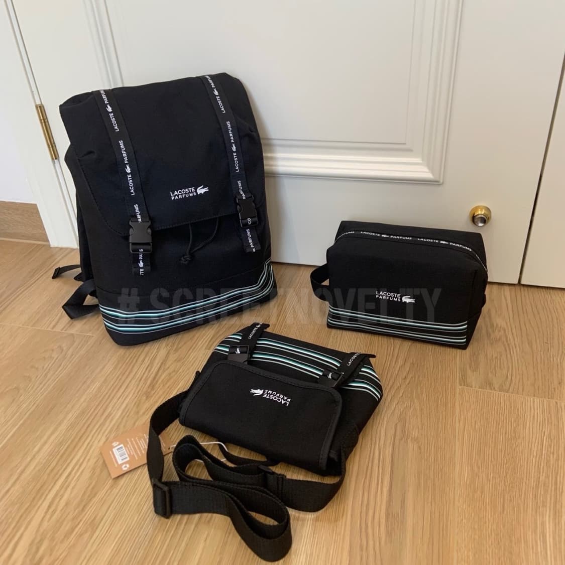 라코스테 퍼퓸 핸들 파우치 기프트 블랙 상품이미지8