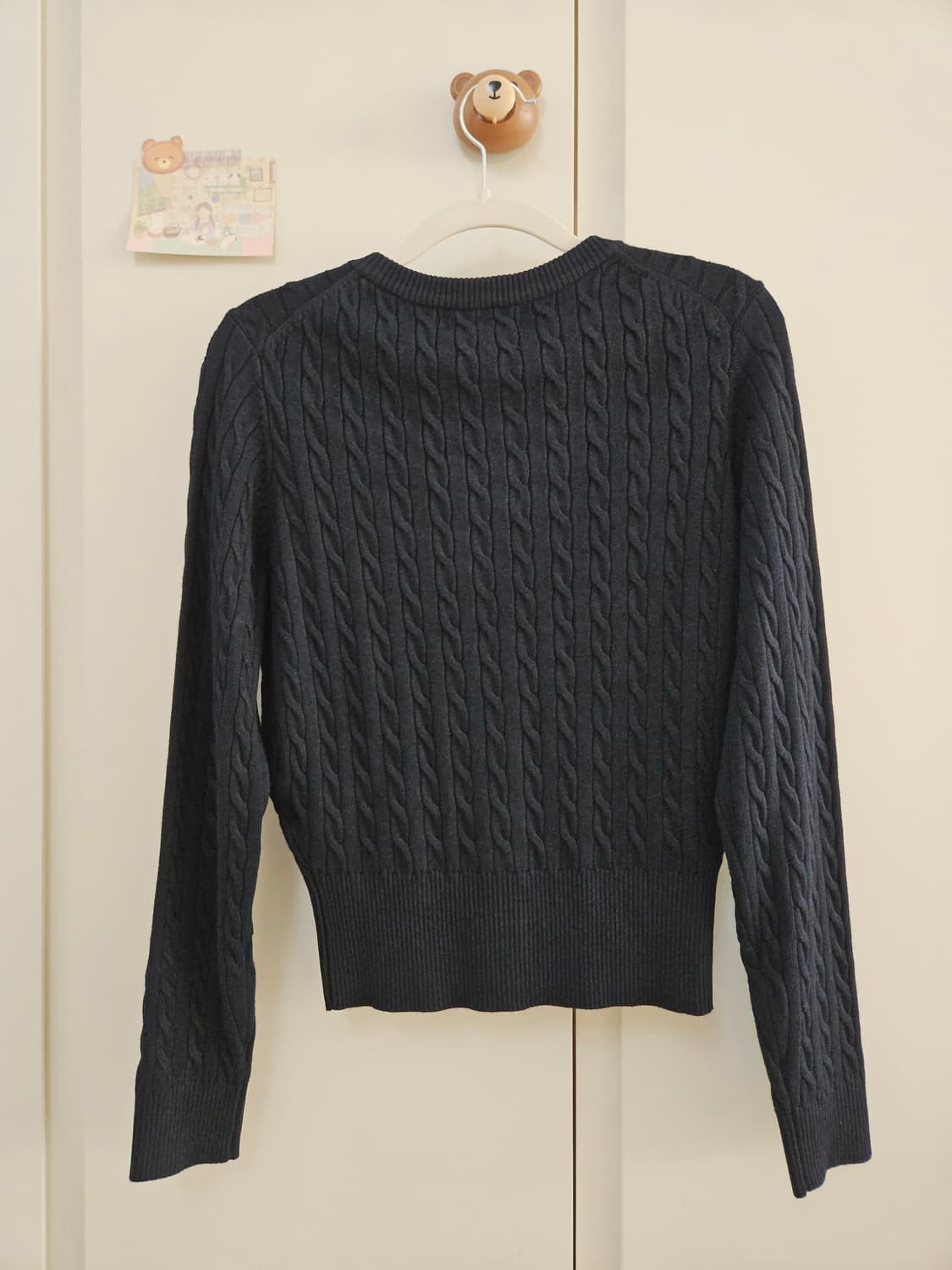 [새상품] 제너럴아이디어 시그니처 슈퍼파인 울 케이블 니트가디건 상품이미지9