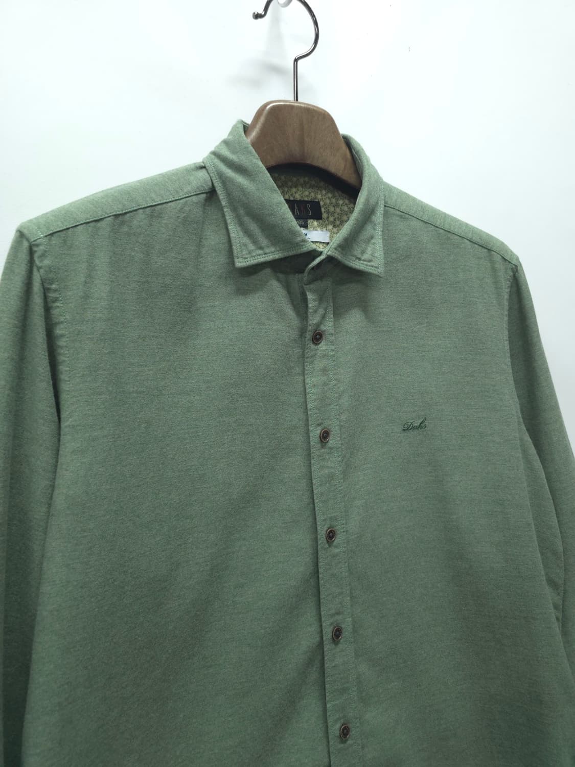 닥스 프리미엄 이태리원단 코튼 봄가을셔츠 - 세이지그린 (105) 상품이미지4