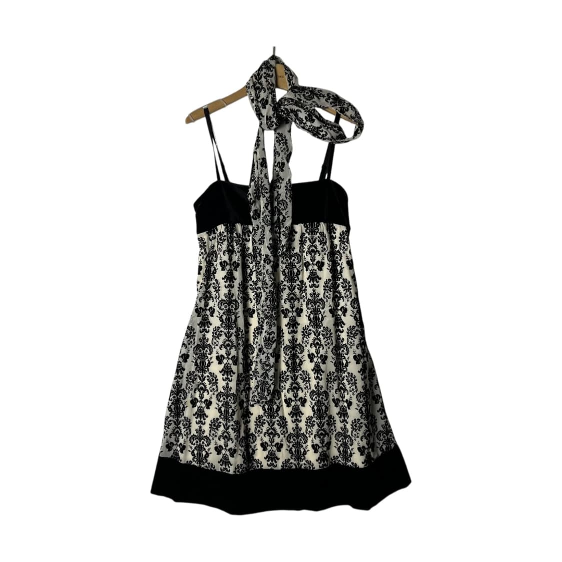 [Cecil McBee] 세실맥비 다마스크 오리엔탈 벨벳 원피스 상품이미지1