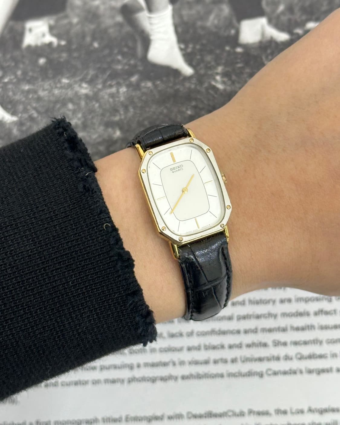 세이코 콤비 옥타곤 쿼츠 시계  상품이미지10