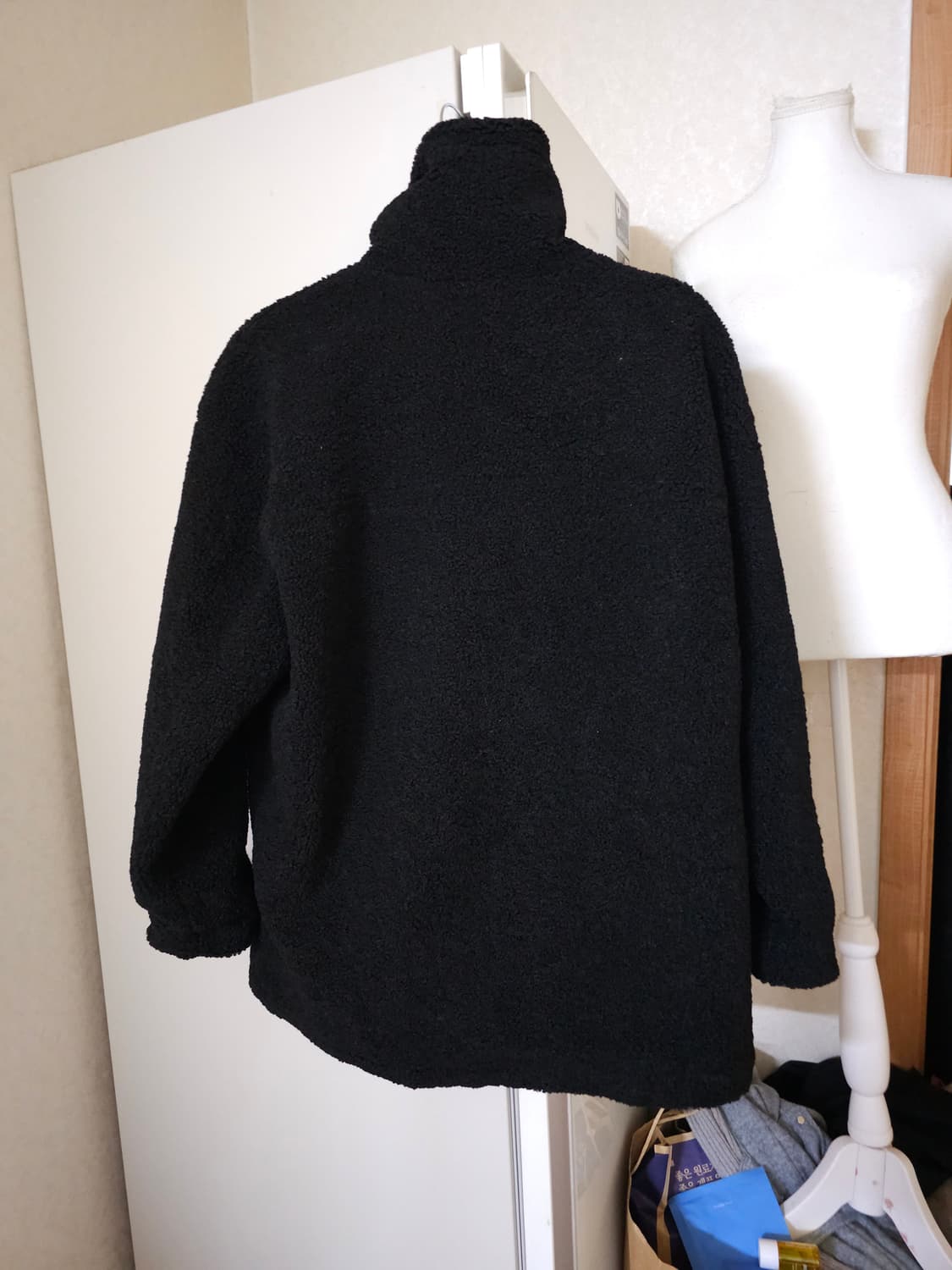 새상품)네파 NEPA 블랙 뽀글이 플리스 자켓 상품이미지5