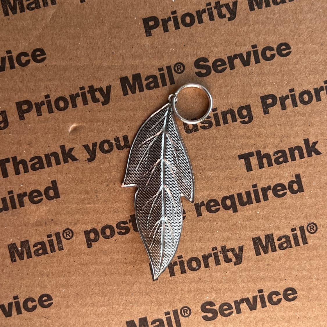 90s vtg Leaf Keyring 상품이미지1