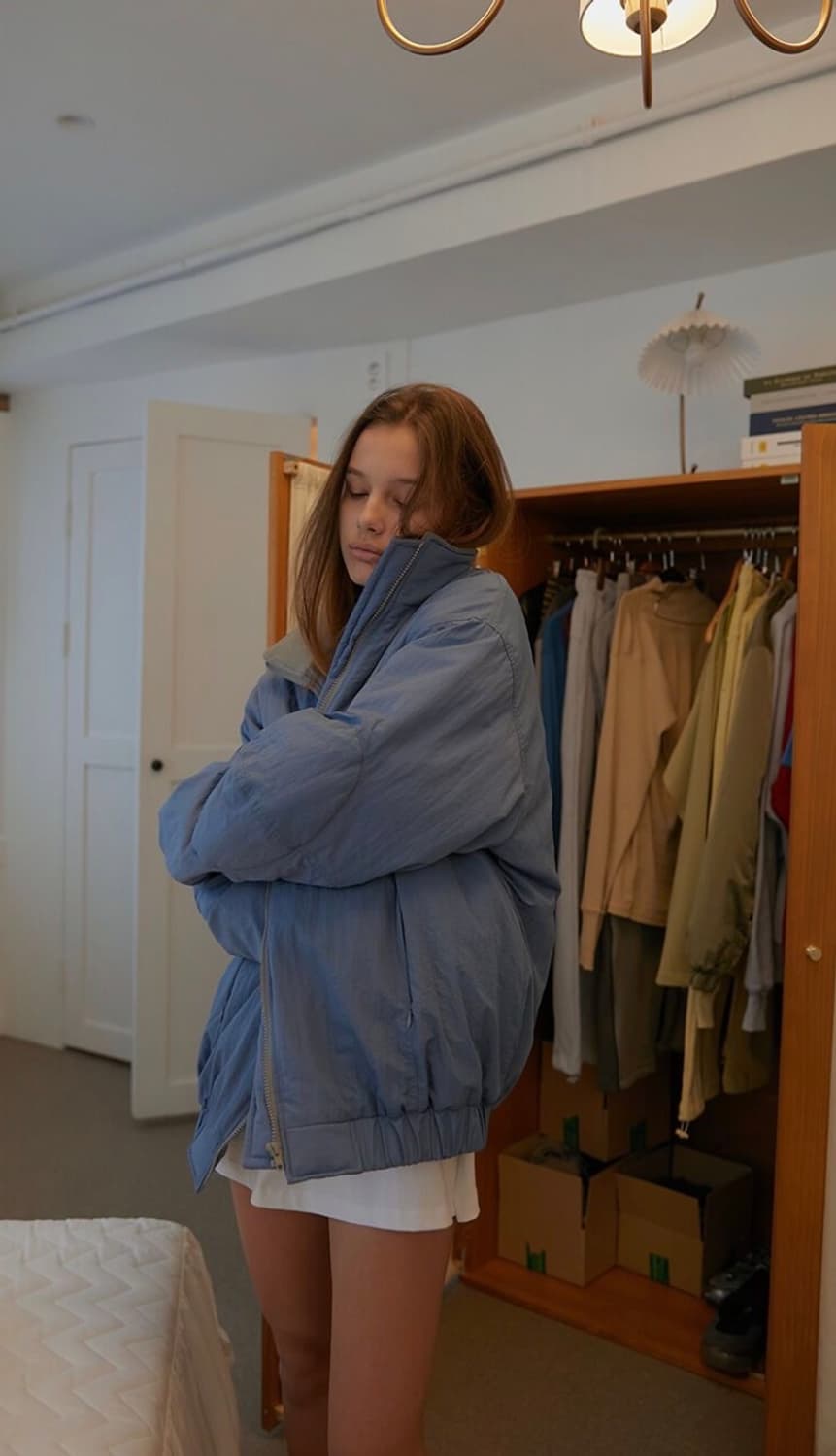 노컨텐츠 패딩 블루 상품이미지1