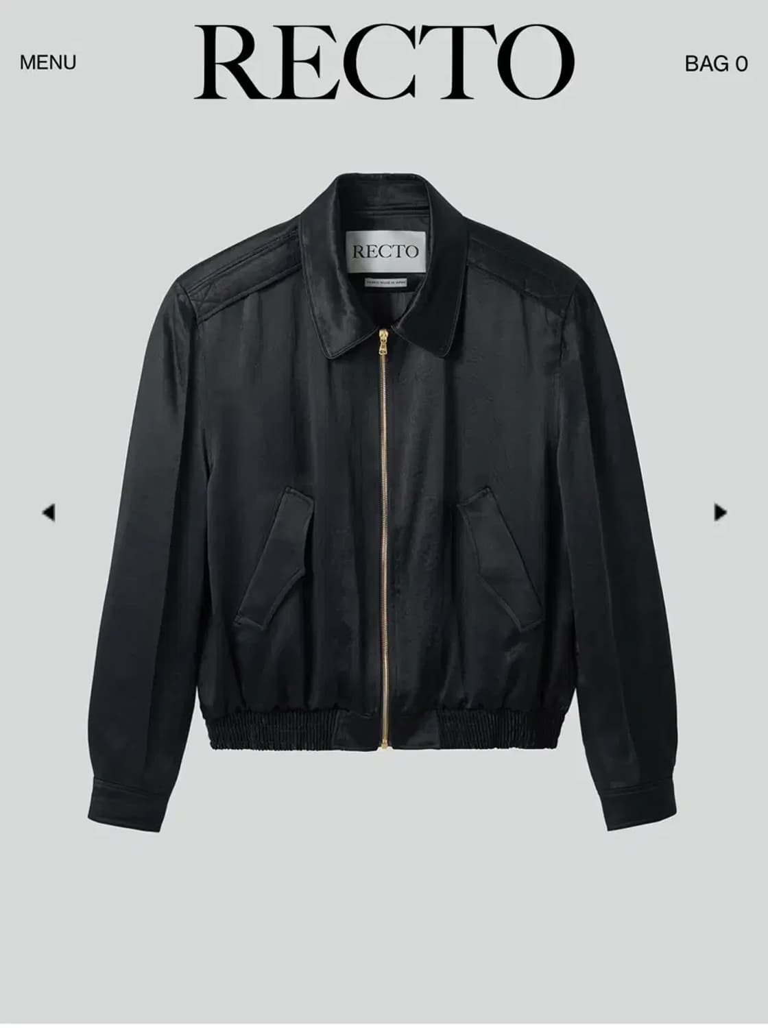 [새상품/M] 렉토 80S 플루이드 벤 점퍼 블랙 밤무대 상품이미지1