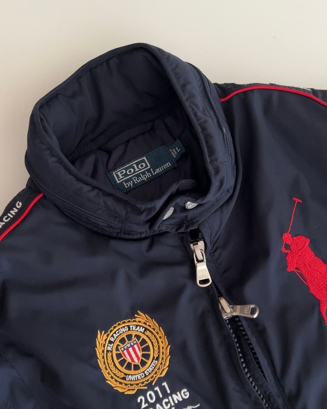 폴로 랄프로렌 레이싱 봄버 자켓 L 상품이미지7