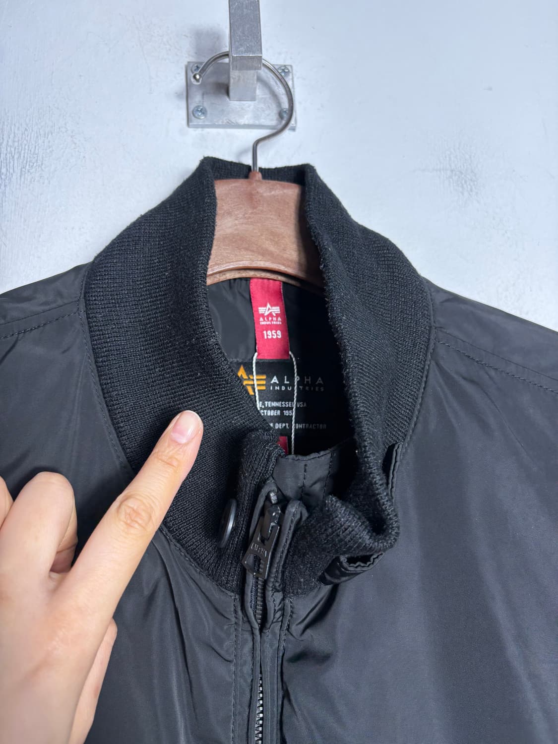 알파 인더스트리 플라이트 자켓 블랙 상품이미지5