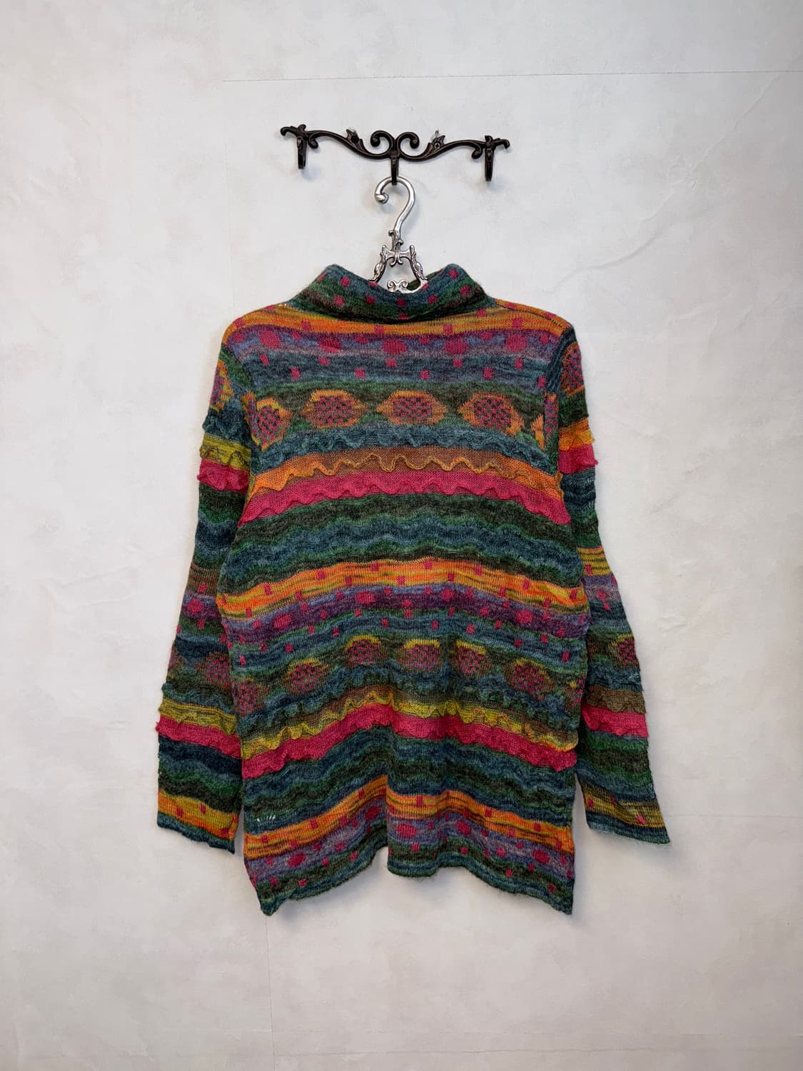 Bohemian hippie alpaca mohair knit ops 상품이미지6