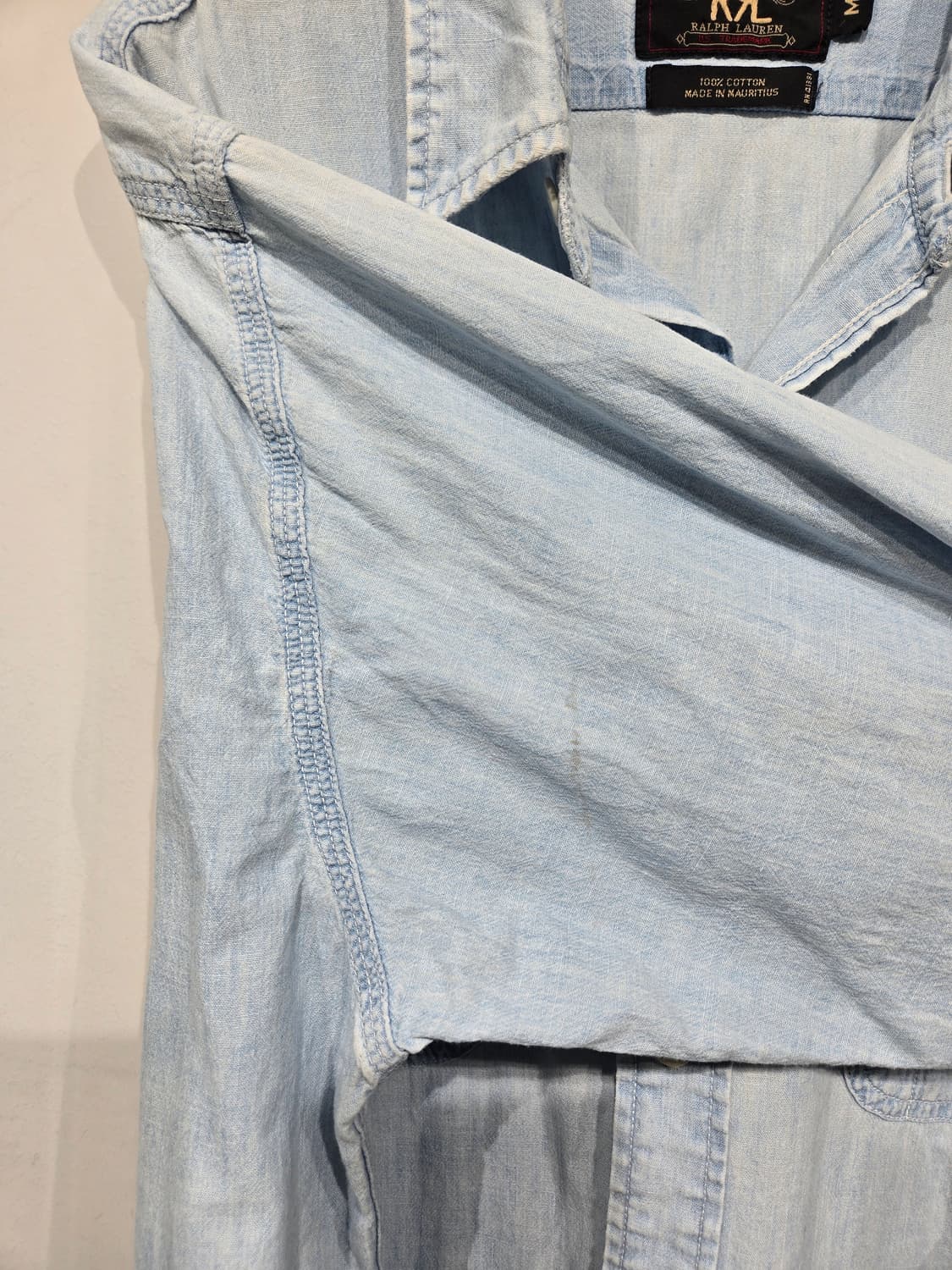 더블알엘 청 데님 남방 셔츠 상품이미지8