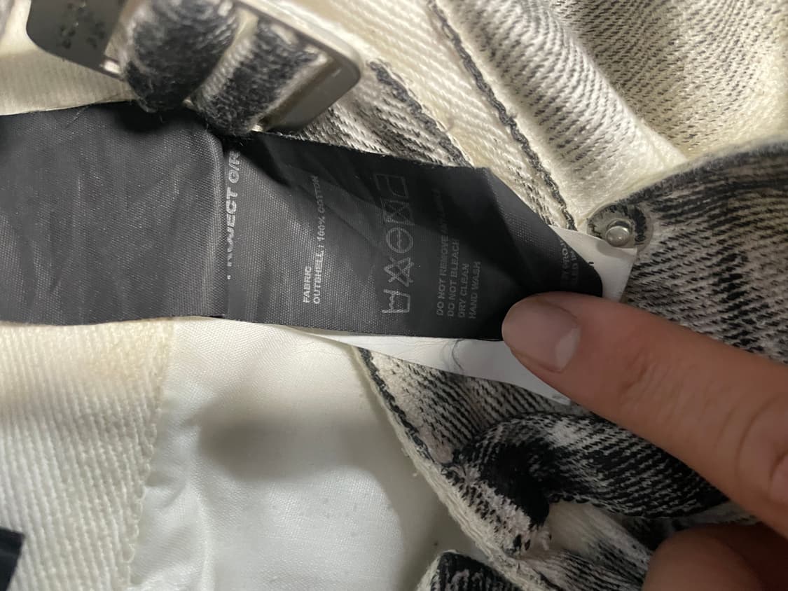 프로젝트 G/R 페인티드 데님 카고 더티 화이트(1size) 상품이미지4