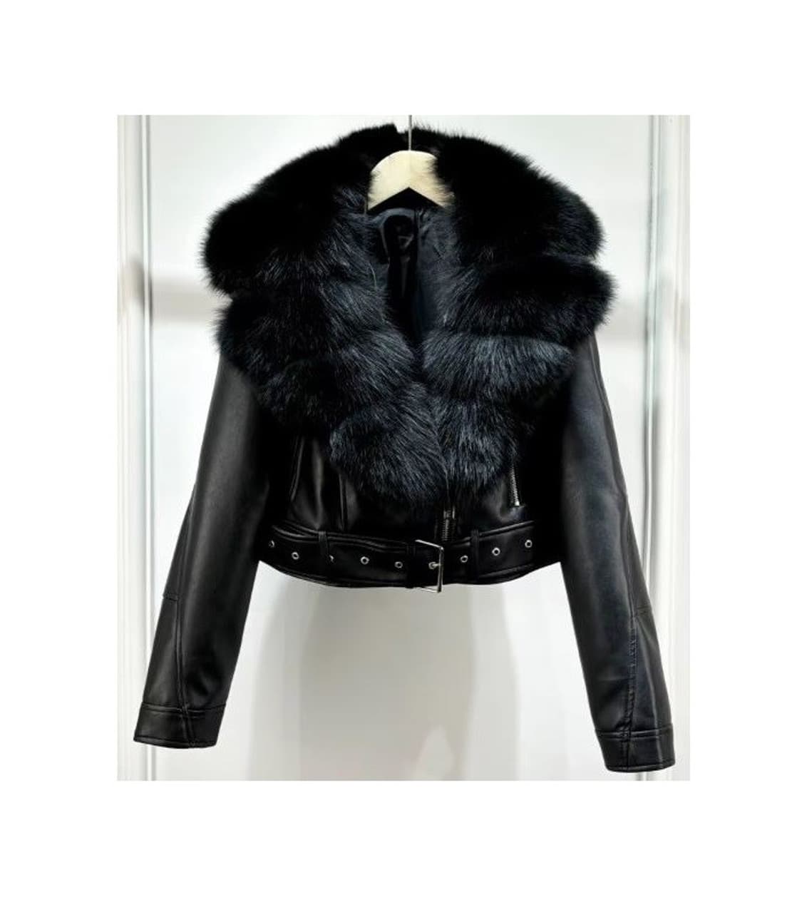 리얼 폭스퍼카라 가죽 라이더 자켓 (새상품) 상품이미지1