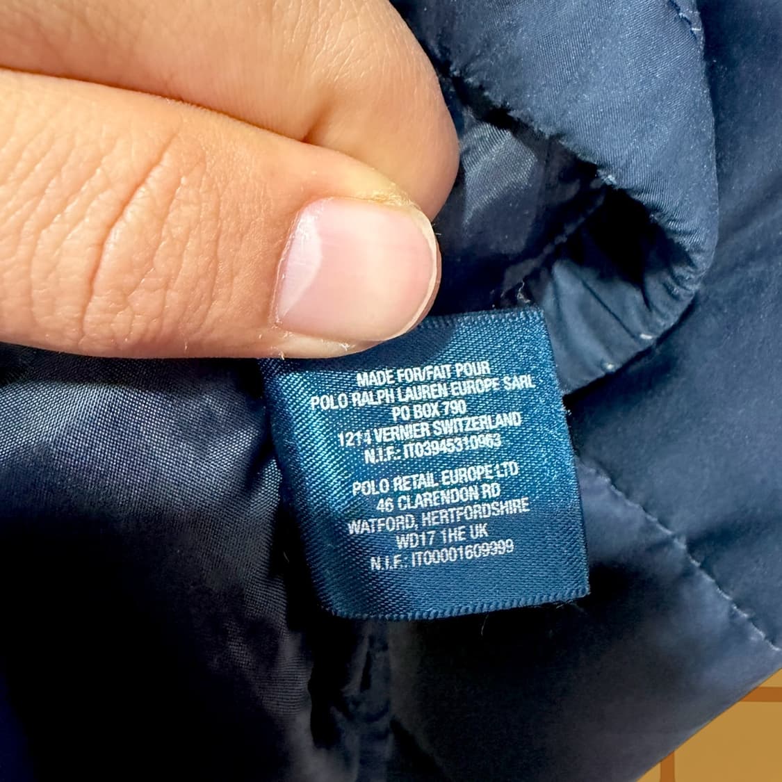 폴로 랄프로렌 네이비 다운 자켓 (L) 상품이미지8