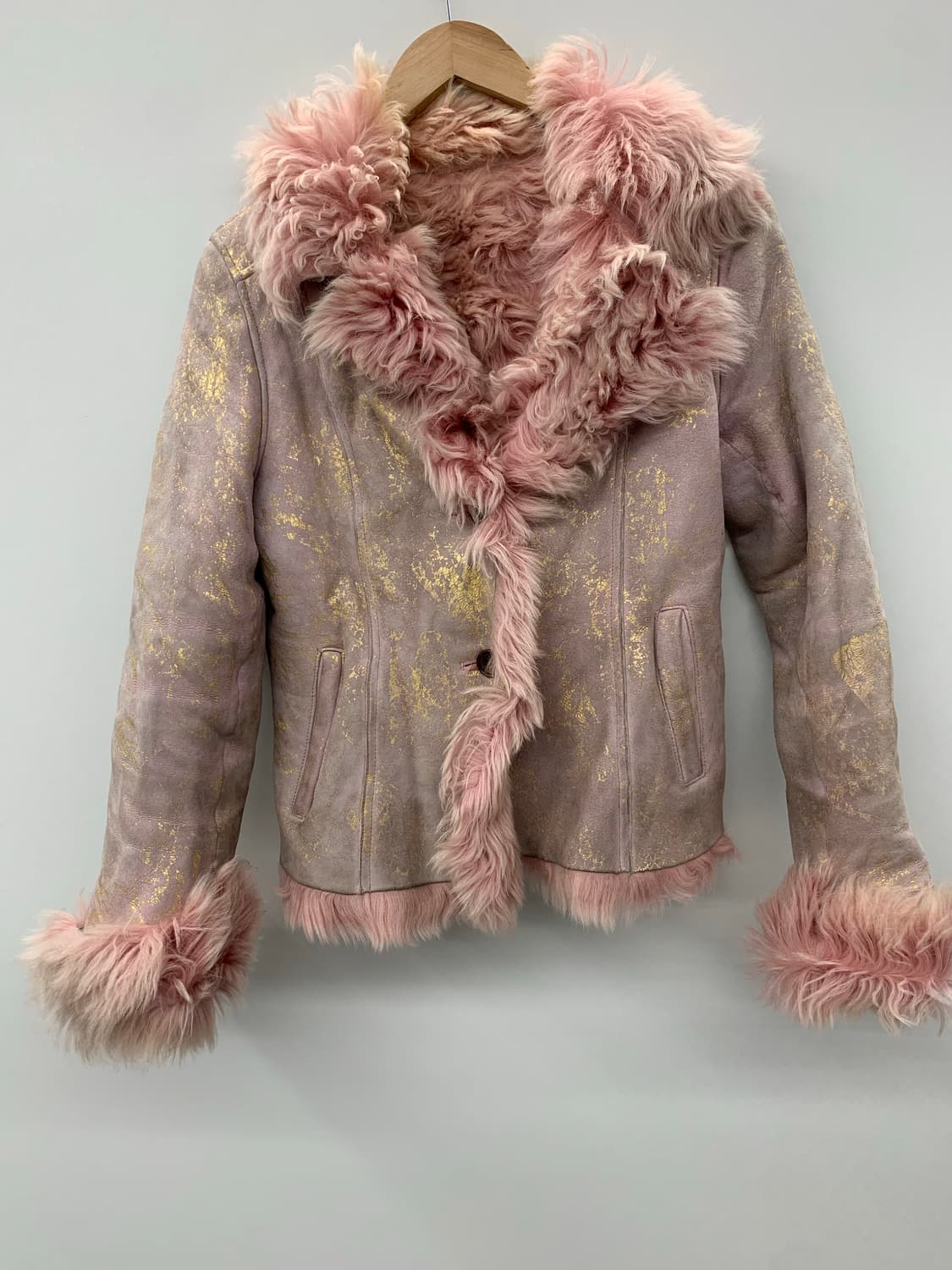 핑크 퍼 스웨이드 자켓 상품이미지6