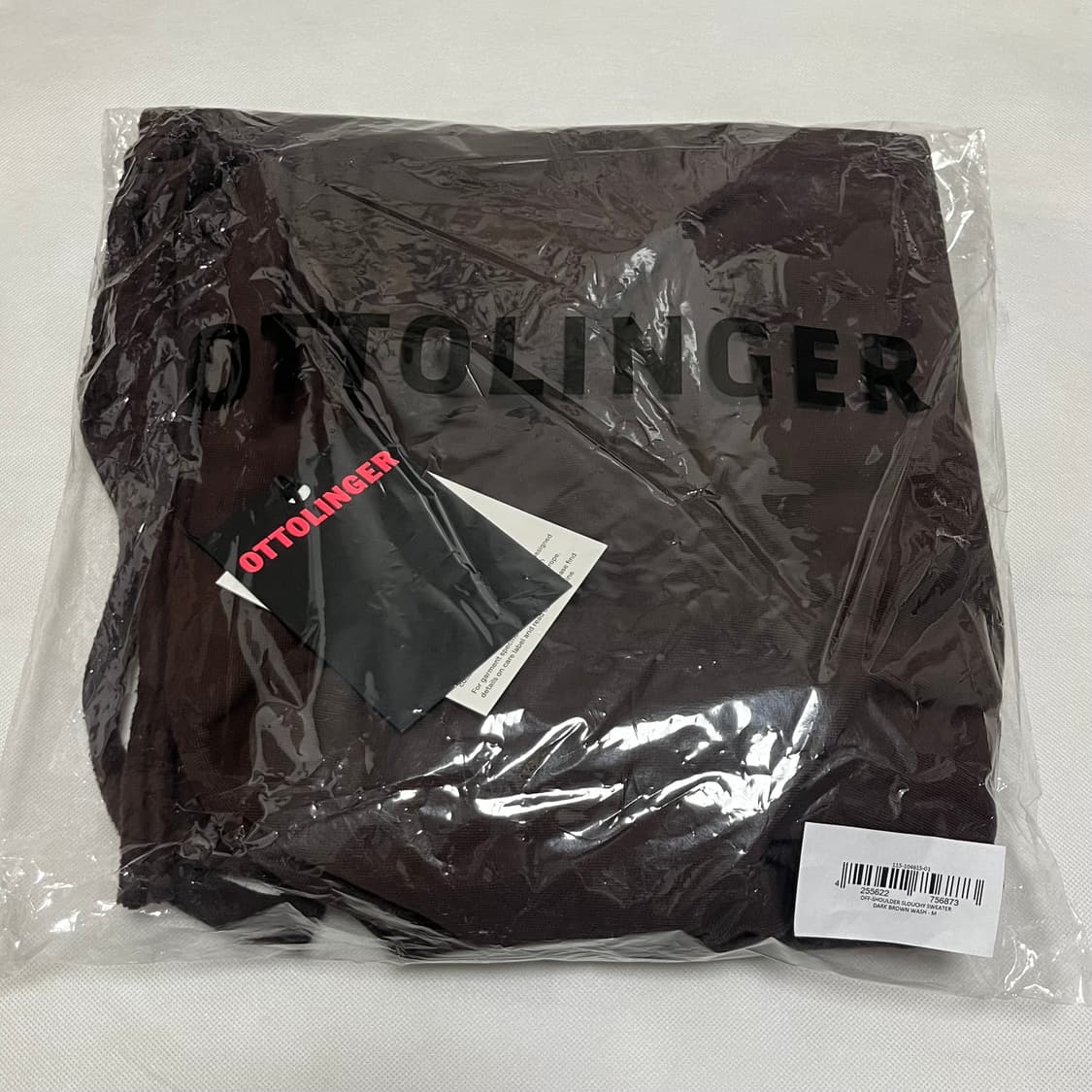 [M]오토링거 25fw SLOUCHY 오프숄더 탑/브라운 상품이미지5