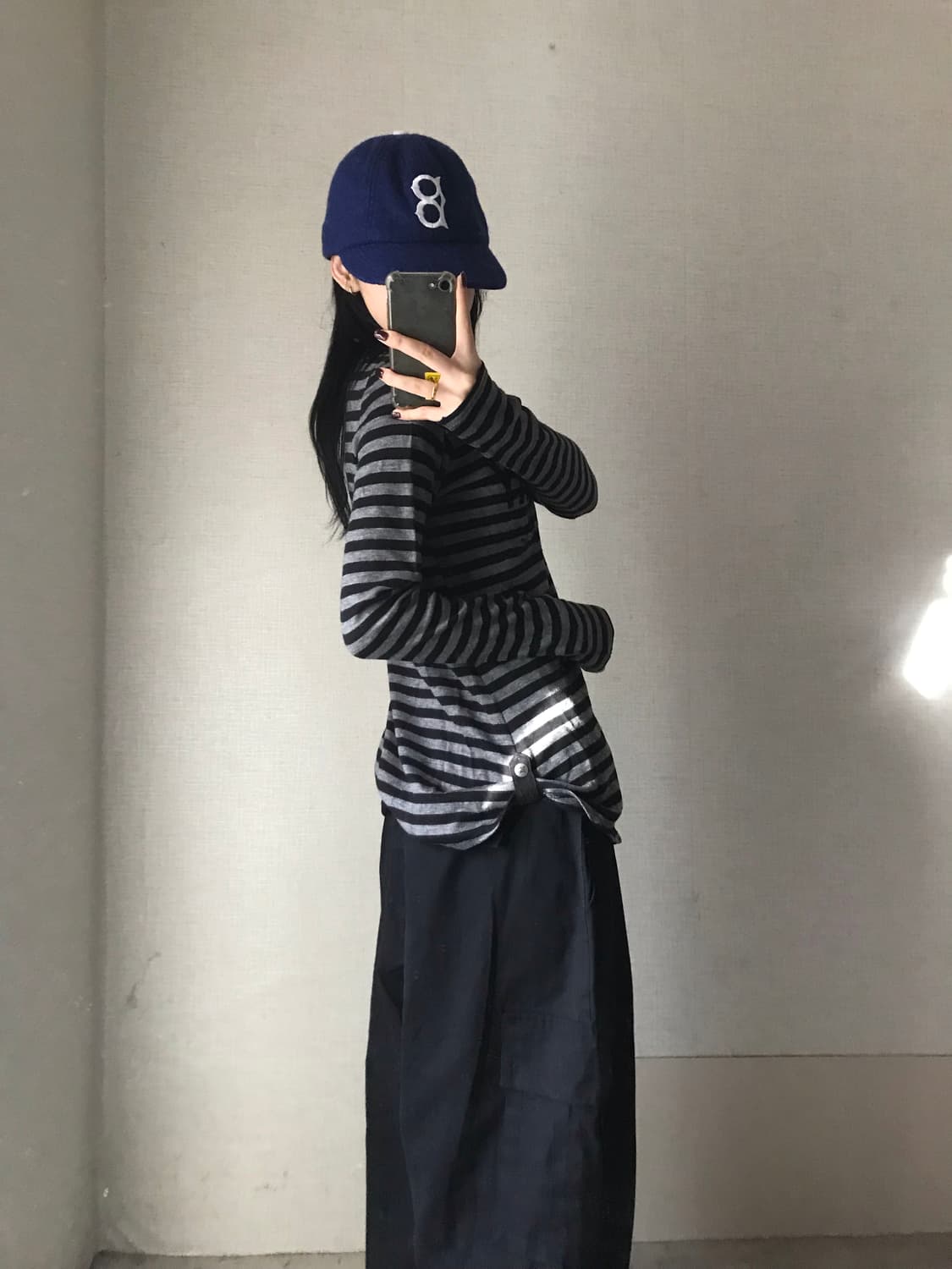 버버리 블루라벨 스트라이프 롱슬리브 상품이미지5