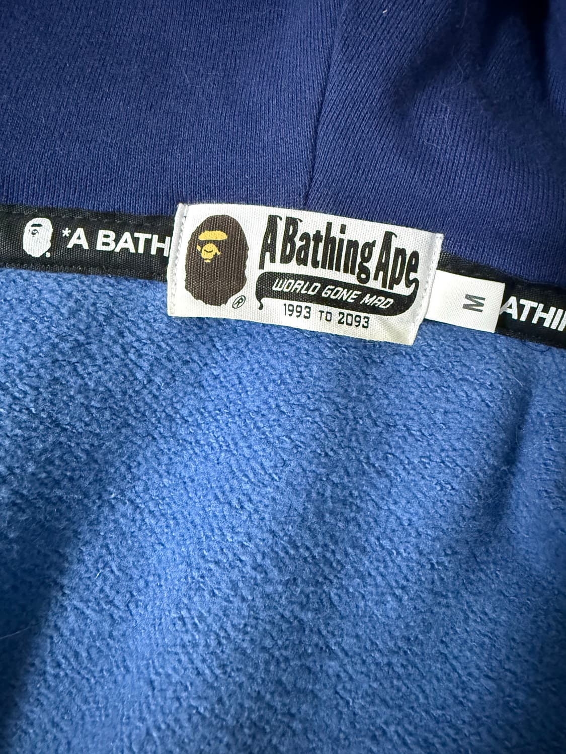 베이프 더블샤크 금장 후드집업M 상품이미지2