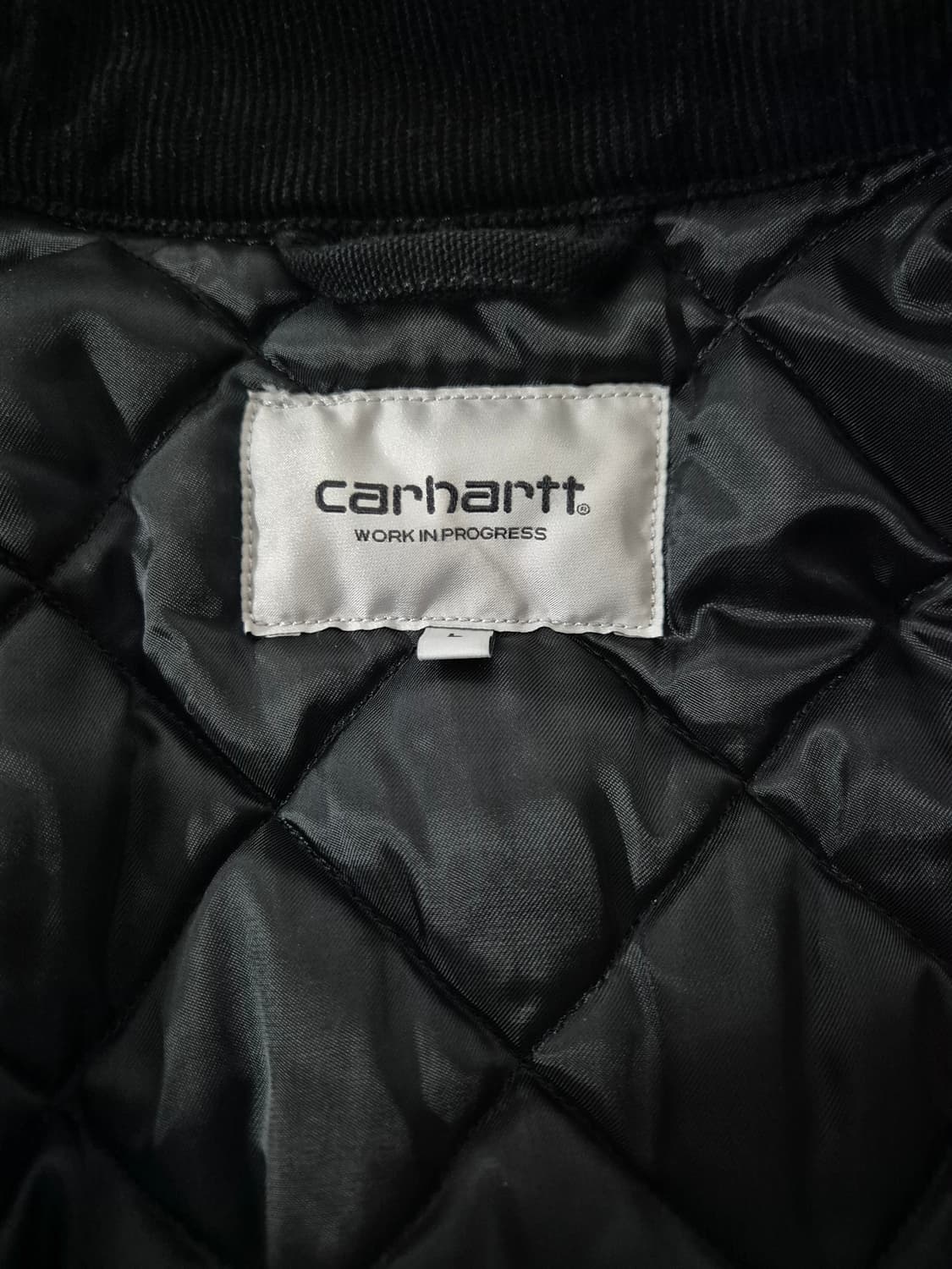 칼하트 WIP 오가닉 디어본 캔버스 OG 디트로이트 자켓 블랙 에이지드 상품이미지4