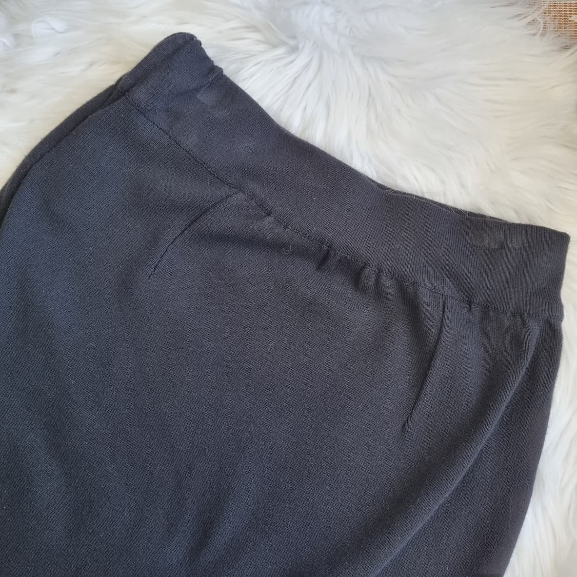 블랙 트임 니트 스커트 1825 상품이미지6