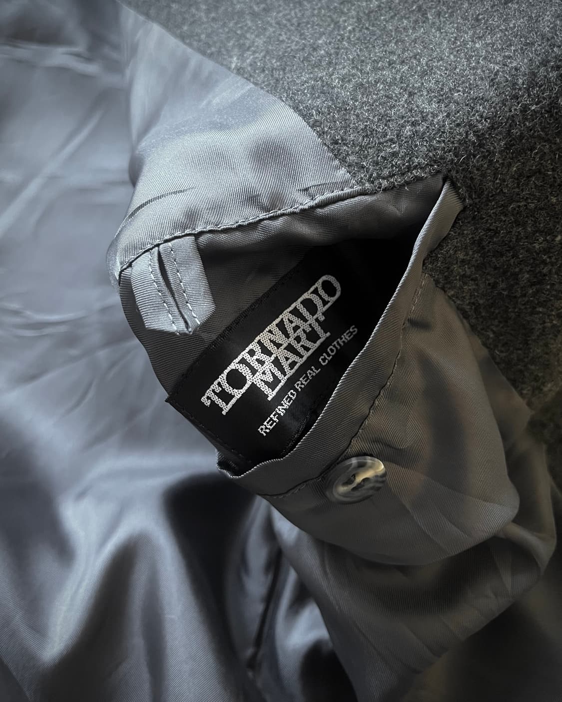 TORNADO MART Gray Wool Coat 상품이미지7