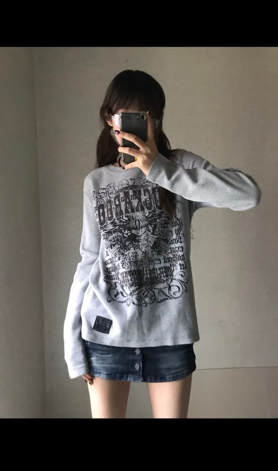 버커루 y2k 와플 롱슬리브 니트 상품이미지1