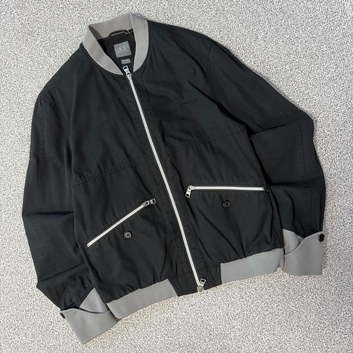 아르마니 익스체인지 투웨이 코튼 집 자켓 상품이미지1