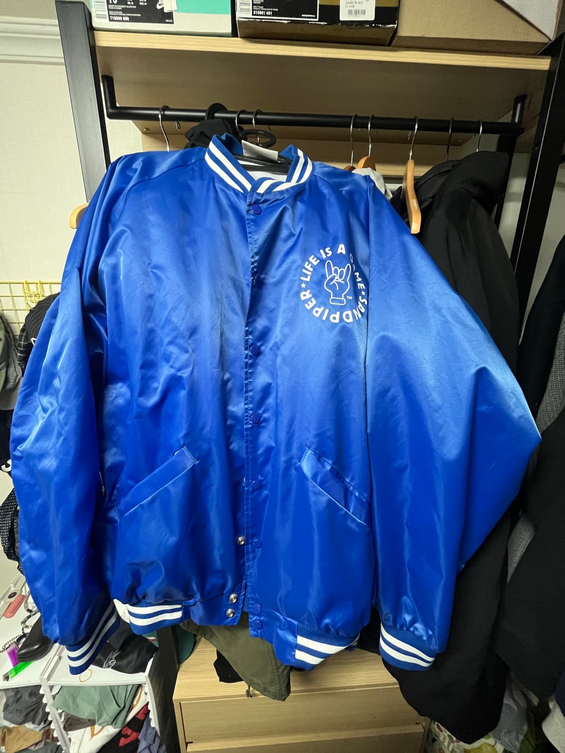 샌드파이퍼 카디널 베이스볼자켓 상품이미지1