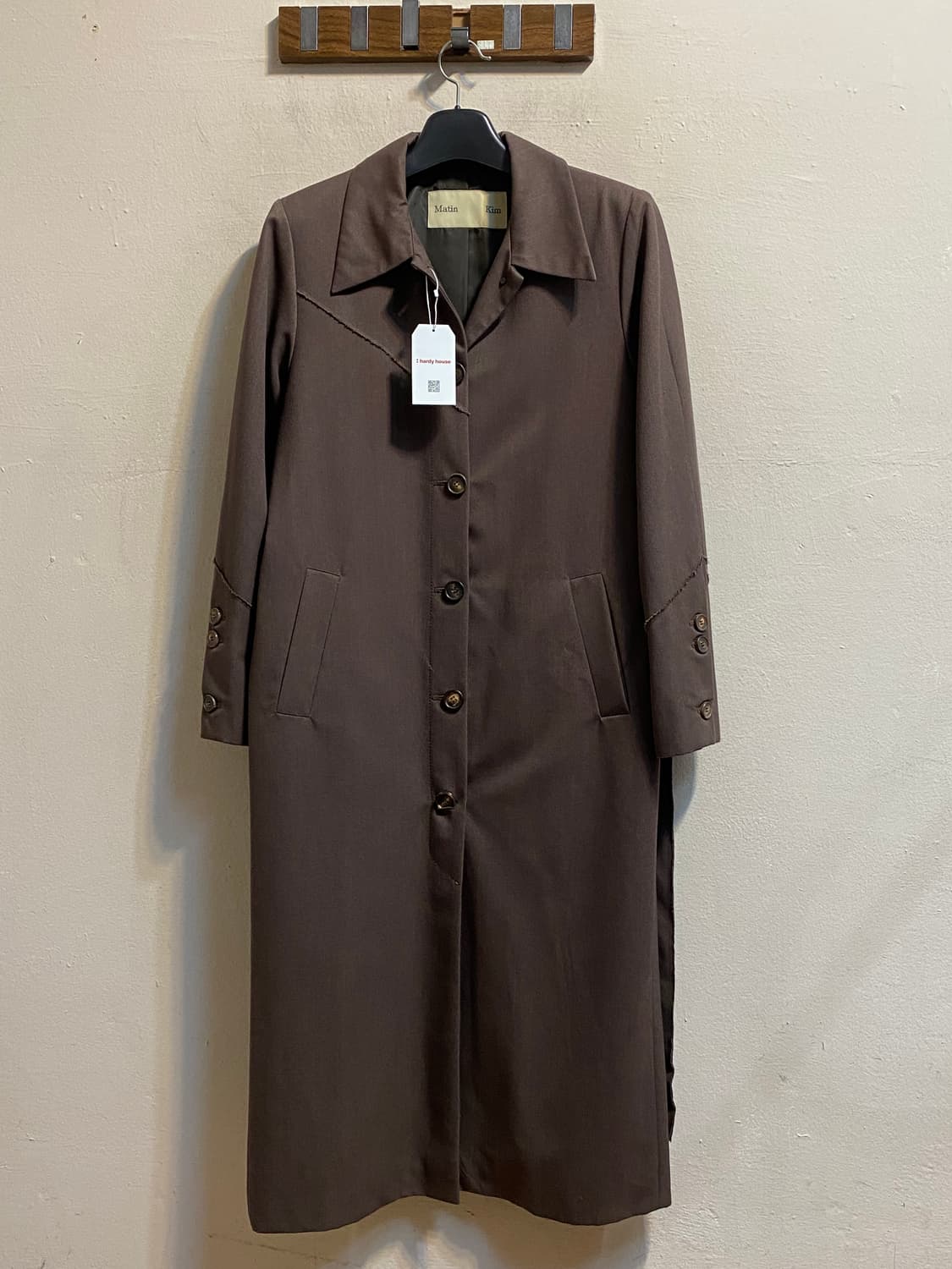 마땡킴 브라운 싱글 코트 상품이미지1